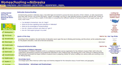 Desktop Screenshot of homeschoolinginnebraska.com